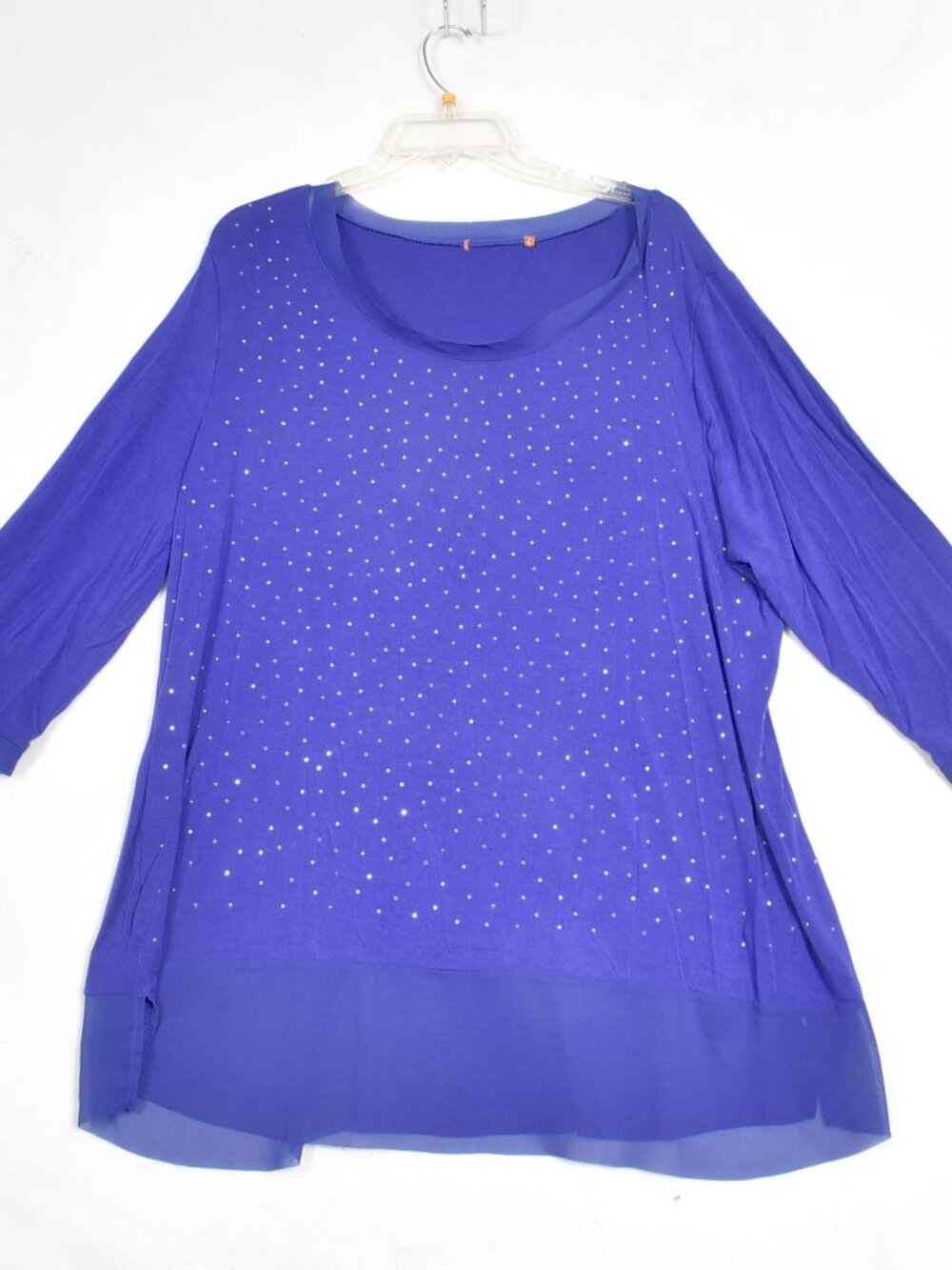 Belldini Women's Royal Blue Blouse Size XL No Size Tag See Measurements